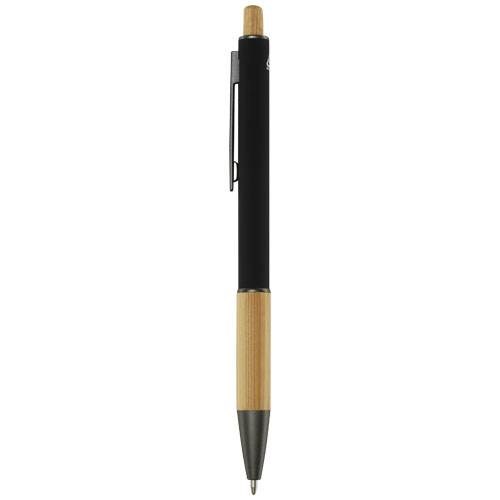 Obrázky: Černé kuličkové pero - recykl. hliník/bambus, ČN, Obrázek 5