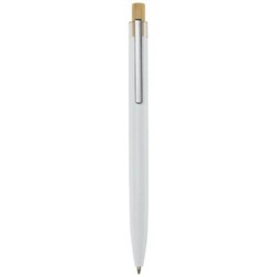 Obrázky: Kuličkové pero z recykl. hliníku, bílá, MN