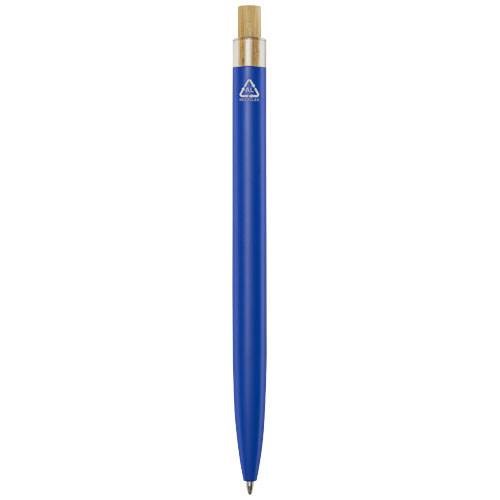 Obrázky: Kuličkové pero z recykl. hliníku, modrá, ČN, Obrázek 2