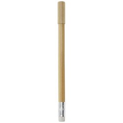 Obrázky: Bambusové pero bez inkoustu s víčkem a gumou