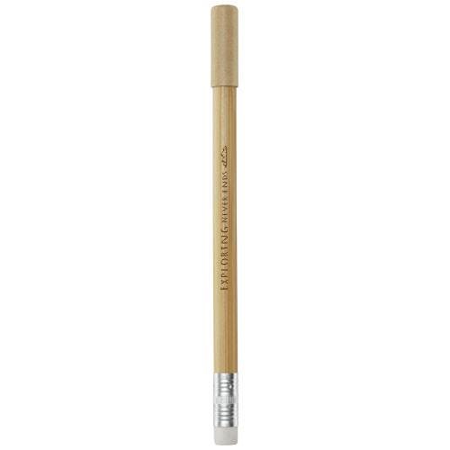 Obrázky: Bambusové pero bez inkoustu s víčkem a gumou, Obrázek 2