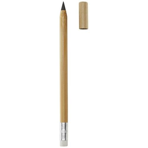 Obrázky: Bambusové pero bez inkoustu s víčkem a gumou, Obrázek 3