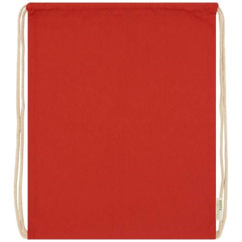 Obrázky: Červený 100 g/m² batoh z org. bavlny, cert. GOTS, Obrázek 5