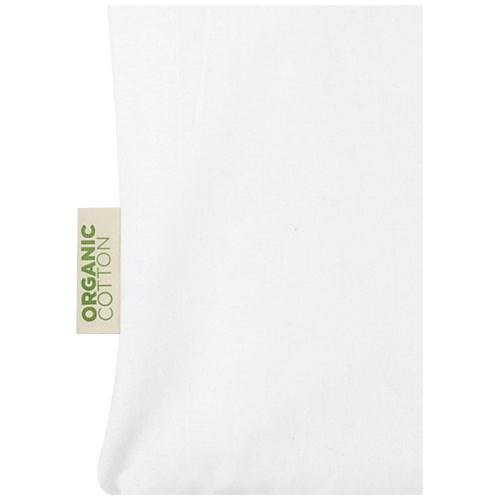 Obrázky: Bílá 100g nákupní taška z bavlny, certif. GOTS, Obrázek 2
