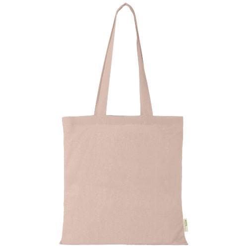 Obrázky: Sv. růžová 100g nákupní taška z bavlny,certif. GOTS, Obrázek 4