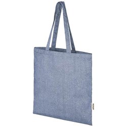 Obrázky: Nákupní taška modrá, 150g recyklov. bavlna a PES