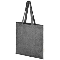 Obrázky: Nákupní taška černá, 150g recyklov. bavlna a PES