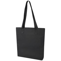 Obrázky: Černá nákupní taška s kapsou na noteb., s podšívkou