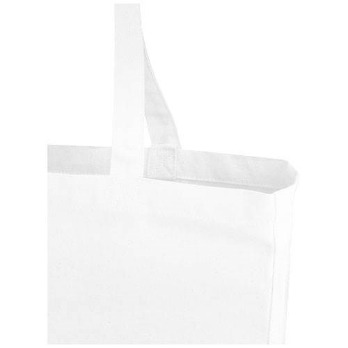 Obrázky: Bílá recykl. nákupní taška 220g, dlouhé držadla, Obrázek 2
