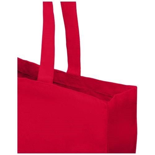 Obrázky: Červená recykl. nákupní taška 220g, dlouhé držadla, Obrázek 2