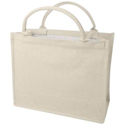 Obrázky: Pevná nákupní přírodní recyklovaná taška, 500g