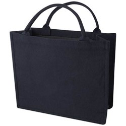 Obrázky: Pevná nákupní tm. modrá recyklovaná taška, 500g