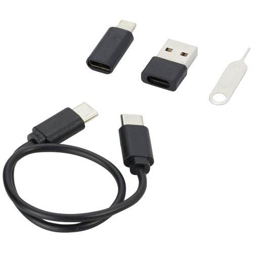 Obrázky: Modulární nabíjecí kabel/držák na telefon, černá, Obrázek 5
