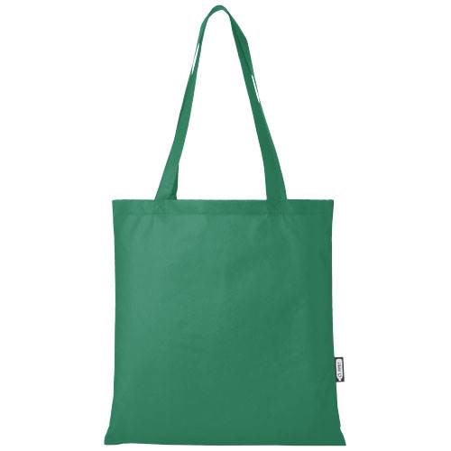 Obrázky: Zelená recykl. netkaná běžná nákupní taška, 6 l, Obrázek 3