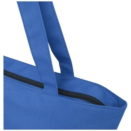 Obrázky: Stř. modrá vodoodpud. recyk. nákupní taška se zipem, Obrázek 3