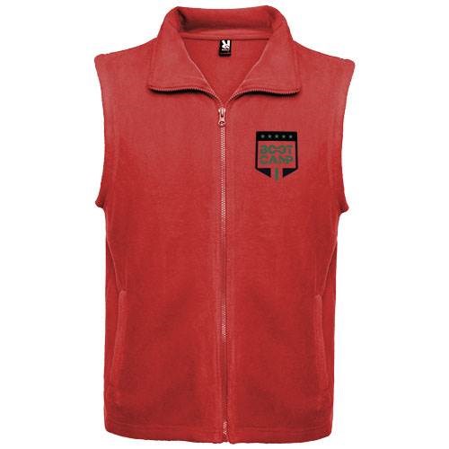 Obrázky: Bellagio 300, unisex fleecová vesta červená L, Obrázek 3