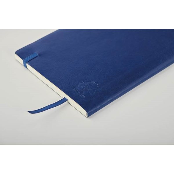 Obrázky: Modrý recyklovaný zápisník A5 s měkkými deskami, Obrázek 2