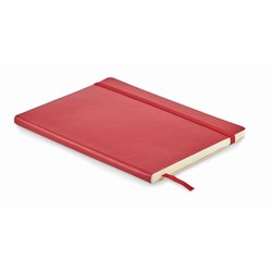 Obrázky: Červený recyklovaný zápisník A5 s měkkými deskami