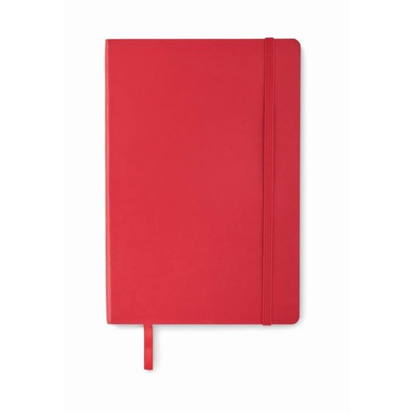Obrázky: Červený recyklovaný zápisník A5 s měkkými deskami, Obrázek 2