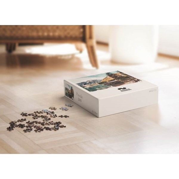 Obrázky: Puzzle v krabici, 500 dílků s motivem hory a jezero, Obrázek 9