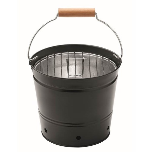 Obrázky: Přenosný grilovací kbelík s dřevěnou rukojetí, Obrázek 4