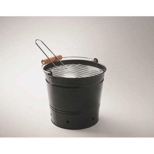 Obrázky: Přenosný grilovací kbelík s dřevěnou rukojetí, Obrázek 6