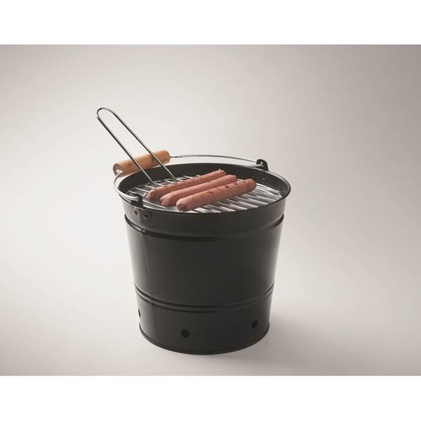 Obrázky: Přenosný grilovací kbelík s dřevěnou rukojetí, Obrázek 7