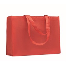 Obrázky: Taška z netkané textilie RPET, dlouhé d., červená