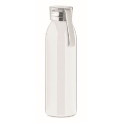 Obrázky: Bílá jednostěnná nerezová láhev 650 ml
