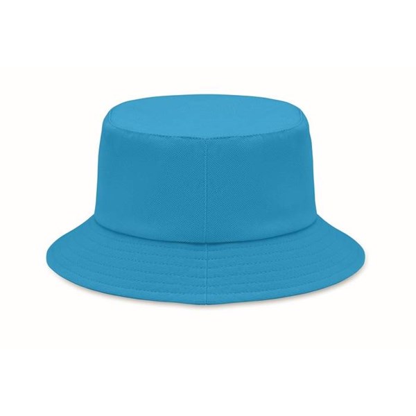 Obrázky: Tyrkysový klobouček z broušené bavlny 260g, Obrázek 2