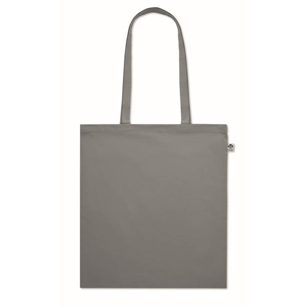 Obrázky: Nákupní taška z bio bavlny 140g, středně šedá, Obrázek 2