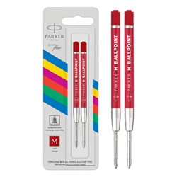 Zobrazit detaily pro Červená náplň Parker QuinkFlow do kul.pero, 2ks Obrázky: Červená náplň Parker QuinkFlow do kul.pero, 2ks