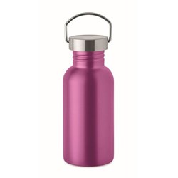Zobrazit detaily pro Jednostěnná recykl. nerez láhev 500ml, fuchsiová Obrázky: Jednostěnná recykl. nerez láhev 500ml, fuchsiová