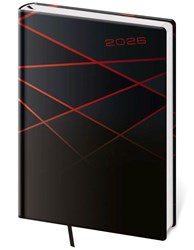 Zobrazit detaily pro COLOR 2026, týdenní diář A5 černo-červený Obrázky: COLOR 2026, týdenní diář A5 černo-červený