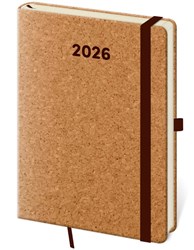 Zobrazit detaily pro KORK 2026, týdenní A5 korkový diář, gumička+poutko Obrázky: KORK 2026, týdenní A5 korkový diář, gumička+poutko