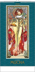 Zobrazit detaily pro ALFONS MUCHA, nástěnný kalendář 330x600 mm Obrázky: ALFONS MUCHA, nástěnný kalendář 330x600 mm