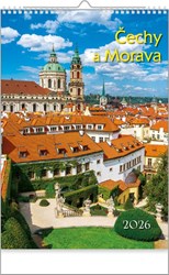 Zobrazit detaily pro ČECHY A MORAVA, nástěnný kalendář 340x485 mm Obrázky: ČECHY A MORAVA, nástěnný kalendář 340x485 mm