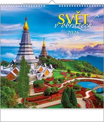 Zobrazit detaily pro SVĚT V OBRAZECH, nástěnný kalendář 330x330 mm Obrázky: SVĚT V OBRAZECH, nástěnný kalendář 330x330 mm