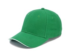 Zobrazit detaily pro Šestidílná čepice se sendvič. kšiltem, tráv. zelená Obrázky: Šestidílná čepice se sendvič. kšiltem, tráv. zelená