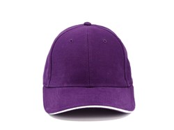 Zobrazit detaily pro Šestidílná čepice se sendvič. kšiltem, fialová Obrázky: Šestidílná čepice se sendvič. kšiltem, fialová