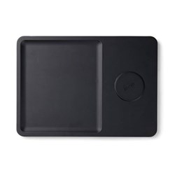 Zobrazit detaily pro Stolní bezdrátová nabíječka a organizér, černá Obrázky: Stolní bezdrátová nabíječka a organizér, černá