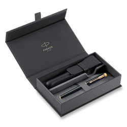 Zobrazit detaily pro PP PARKER IM Premium Black GT+černé kožené pouzdro Obrázky: PP PARKER IM Premium Black GT+černé kožené pouzdro