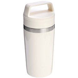 Zobrazit detaily pro Cestovní nerez hrnek 350 ml s rukojetí, krémová Obrázky: Cestovní nerez hrnek 350 ml s rukojetí, krémová