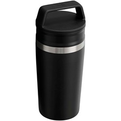Zobrazit detaily pro Cestovní nerez hrnek 350 ml s rukojetí, černá Obrázky: Cestovní nerez hrnek 350 ml s rukojetí, černá