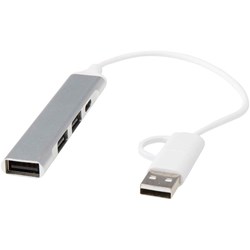 Zobrazit detaily pro 4portový USB-A a Type-C hub z recyklovaného hliníku Obrázky: 4portový USB-A a Type-C hub z recyklovaného hliníku
